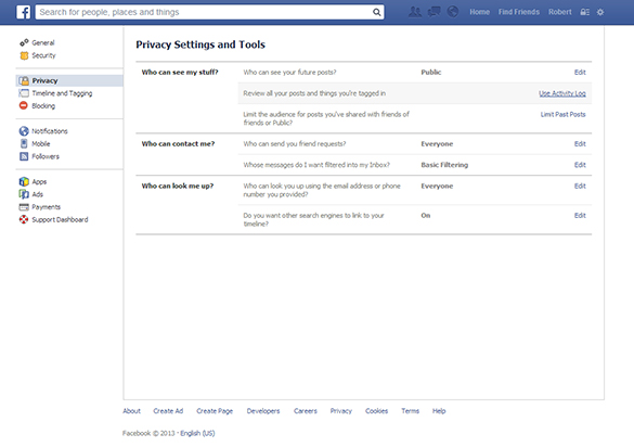 Privacy Settings
